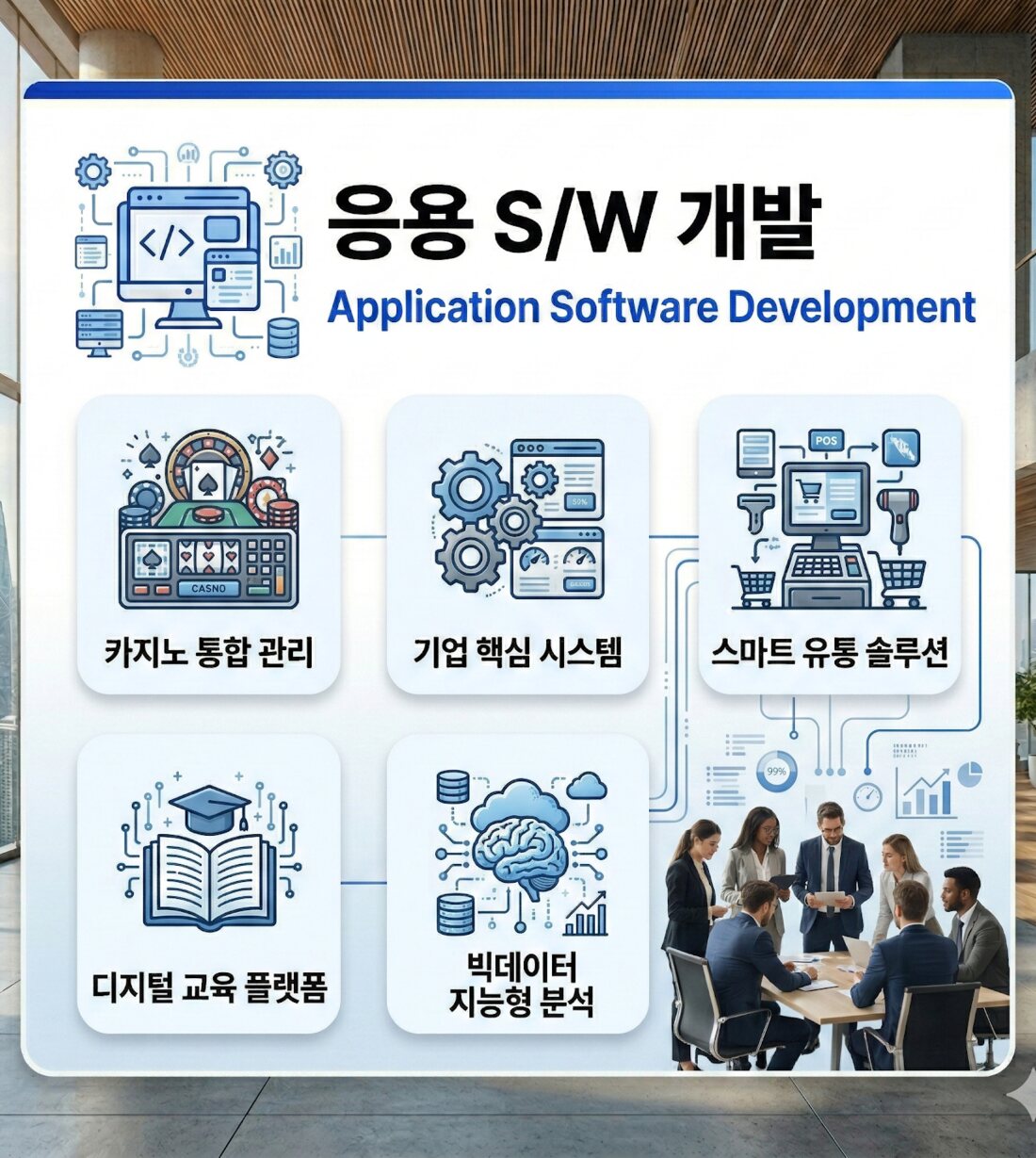 응용 소프트웨어 개발 사업영역